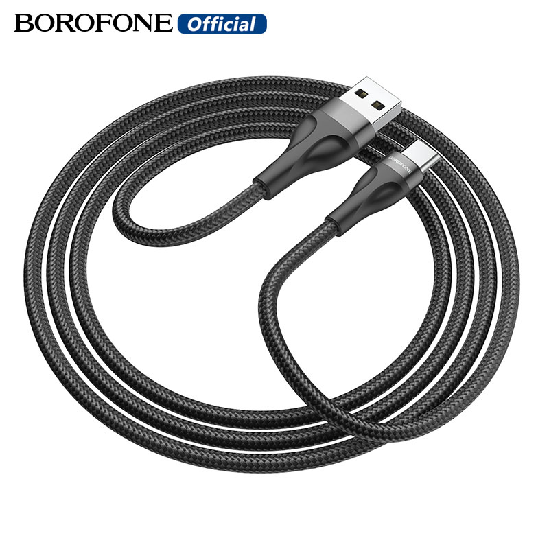 BOROFONE BX61 Fast Charging 3A/2.4A Data Cable For Lightning Type-C Micro For iPhone HUAWEI OPPO ViVO Xiaomi Samsung Redmi USB Cord 1M Cable