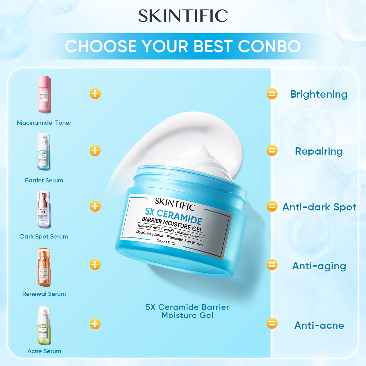 Skintific Moisture Gel & Serum セット Skintific Sensitive Set - Sensitive Moisture Gel 40ml