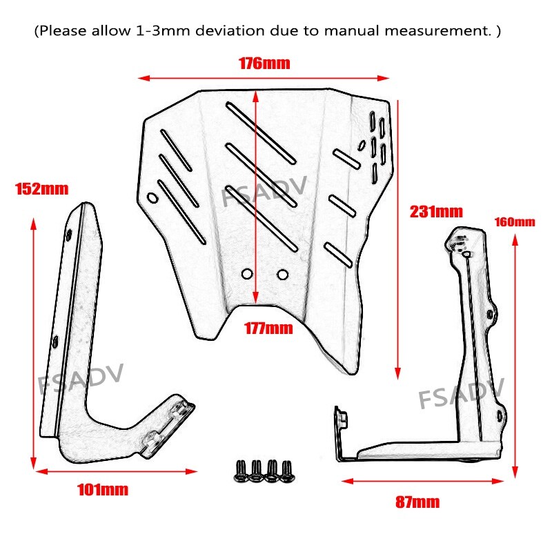 For honda cb650r cbr650r cb 650r cbr 650r cb650 r 2019 2020 2021 2022 motorcycle exhaust pipe protector heat shield cover guard