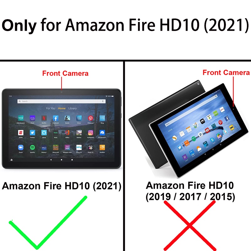 Soft jelly cover for Amazon Fire HD 10 2021 HD10 Plus soft TPU leather case
