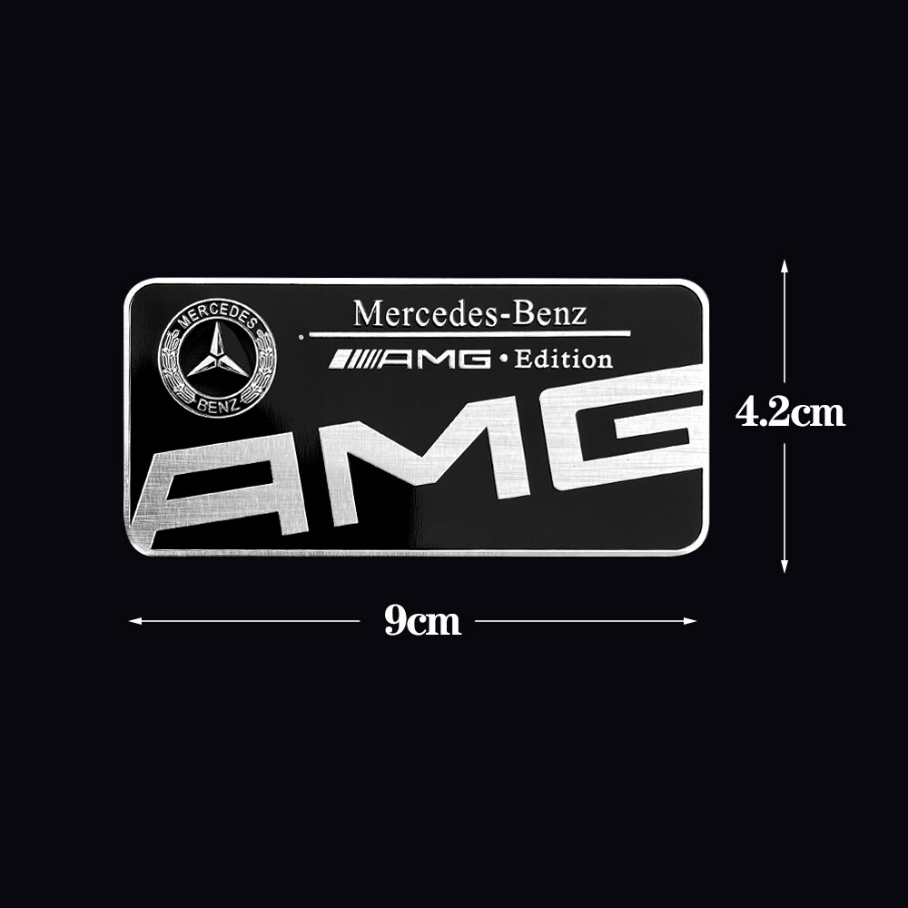 For Mercedes Benz EMBLEM LOGO Decal ABS Stickers Aluminum Alloy Decorative Car Sticker Accessories