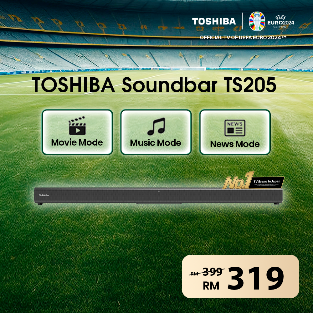 Toshiba Wireless Soundbar with Bluetooth for Music Streaming TS205 | Lazada