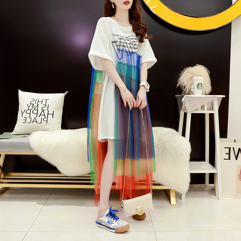 patchwork maternity dress
