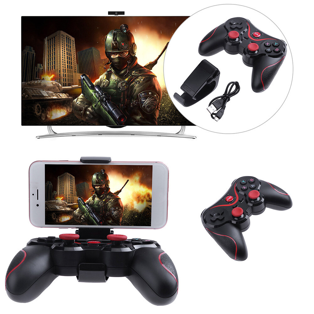X3 Wireless Gamepad Bluetooth Controller for Tablet Phone Holder Joystick