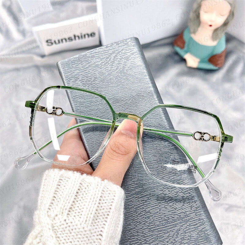 Anti Radiation Finished Myopia Glasses For Women Men Fashion Nearsightedness Eyeglasses Computer Spectacles With Grade -6.0 To 0