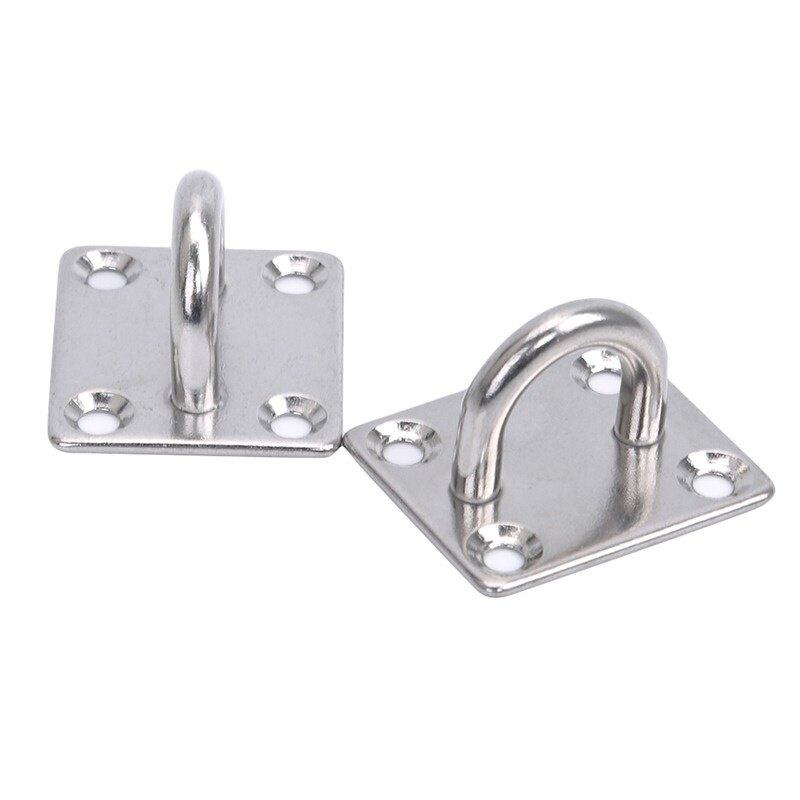 2 Bộ Móc Treo Trần Treo Tường Hình Chữ U Móc Võng Đa Năng Chịu Lực Cao Bằng Thép Không Gỉ Đế Kim Loại