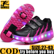 Giày Thể Thao Nhẹ LED JAYER Heelys Với Hai Bánh Xe Giày Trượt Patin Thường Ngày Cho Bé Trai Bé Gái Với Con Lăn, Giày Trẻ Em Ròng Rọc Con Lăn Trượt Băng Trẻ Em Wheely Tenis