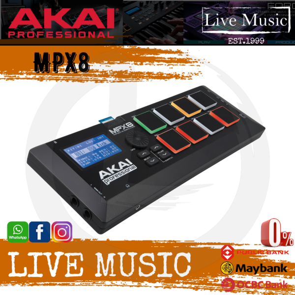 Akai Professional MPX8 - Mobile SD Sample Player (MPX-8/MPX 8) Malaysia
