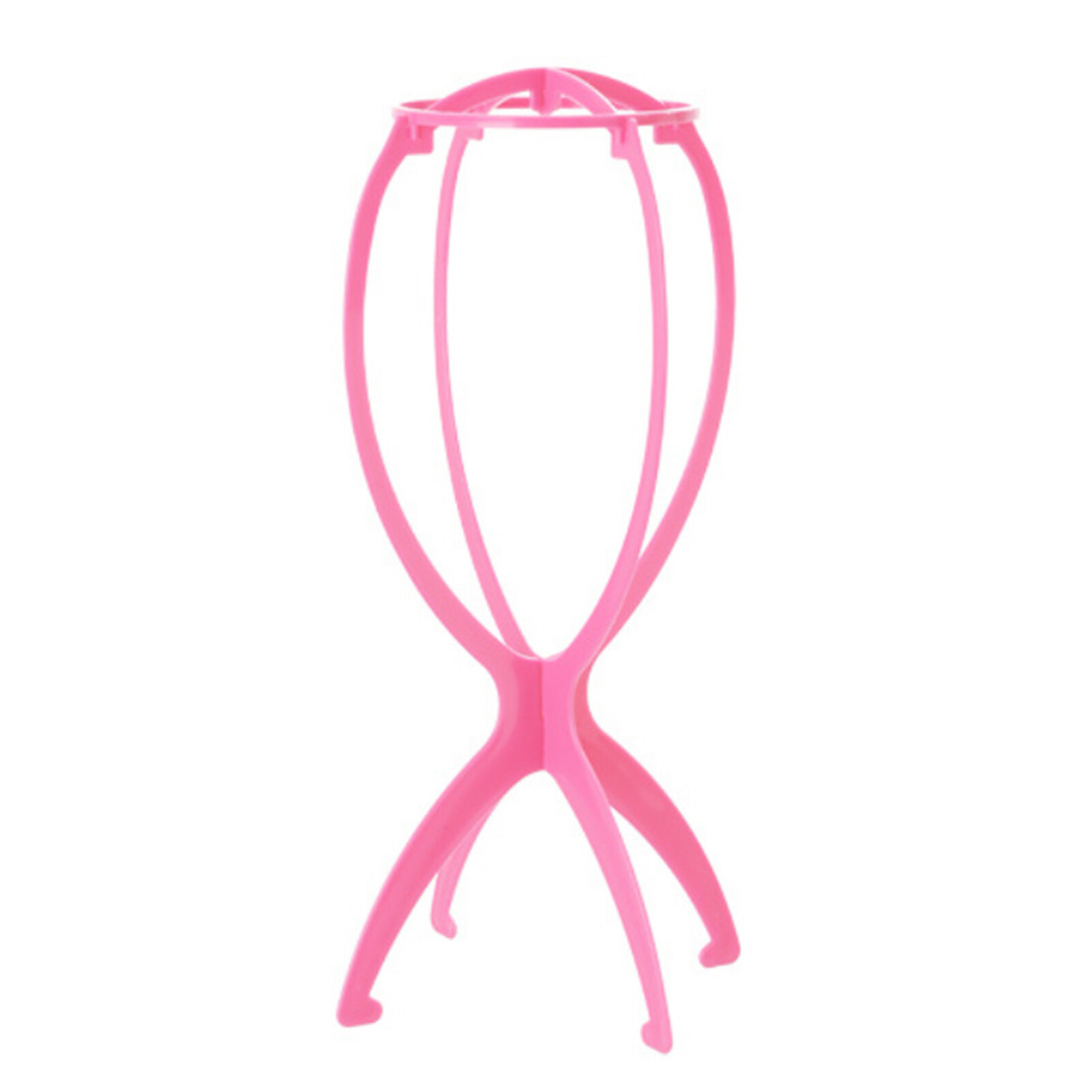 Edmundh Wig Storage Holder Foldable Creative PP Folding Wig Stand Stable Tool for Home Unique Wig Storage