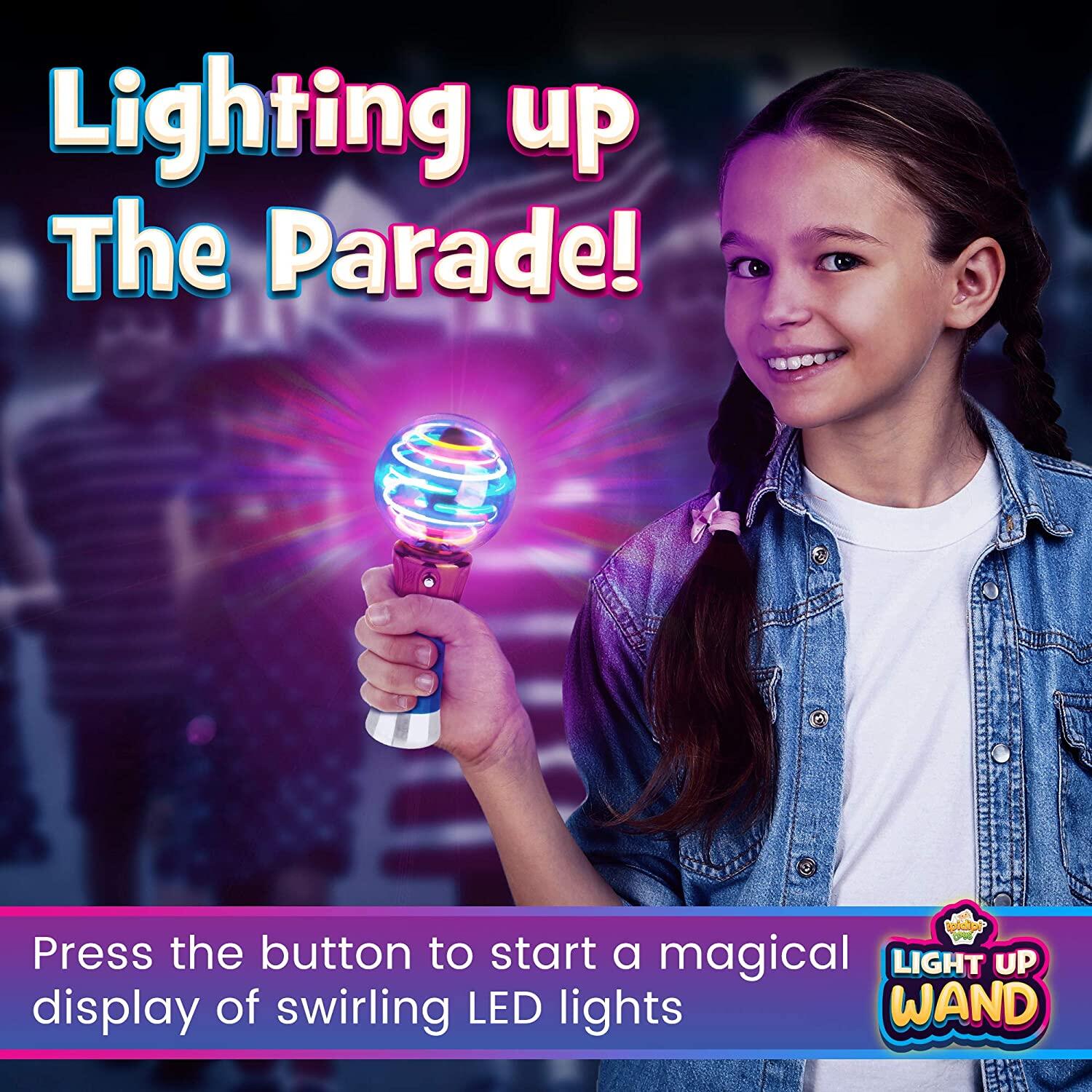 Details about   Spinning Light-Up Wand for Kids in Gift Box Rotating LED Toy Wand for Boys and 