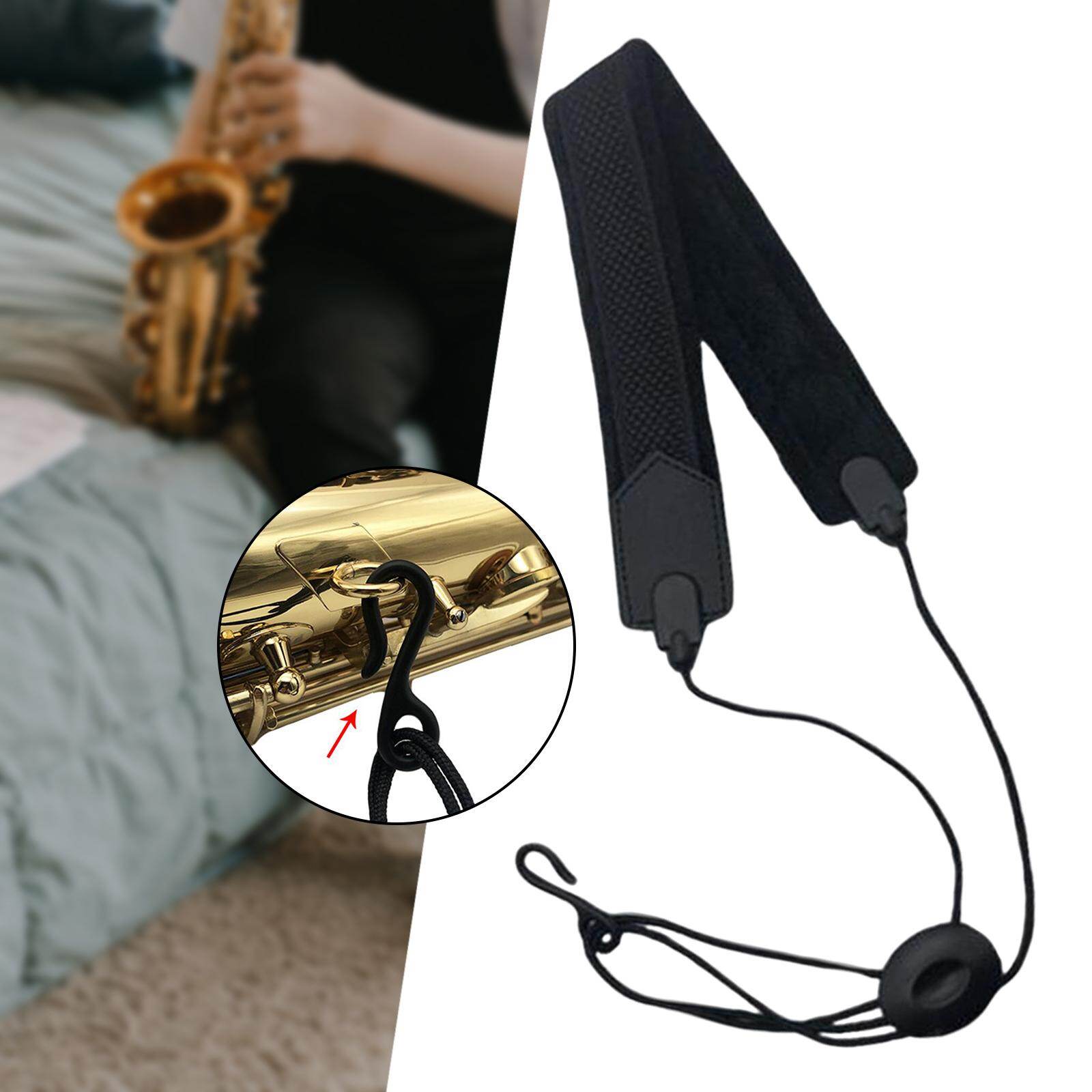 BNMUSIC Saxophone Neck Strap Breathable Comfortable Belt for Tenor Beginners Gifts
