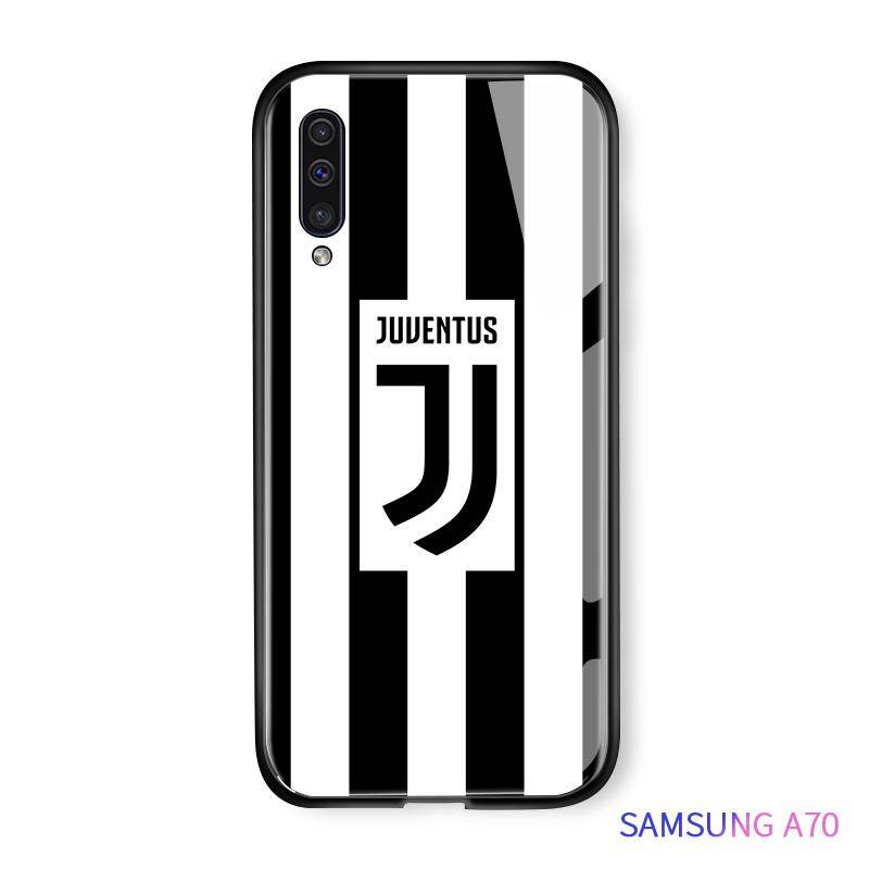 UCUC For Samsung Galaxy A50/A30S/A50S A10 A30 A20 A70 Football Club Badge Case Tempered Glass Casing Protective Back Shockproof Cover