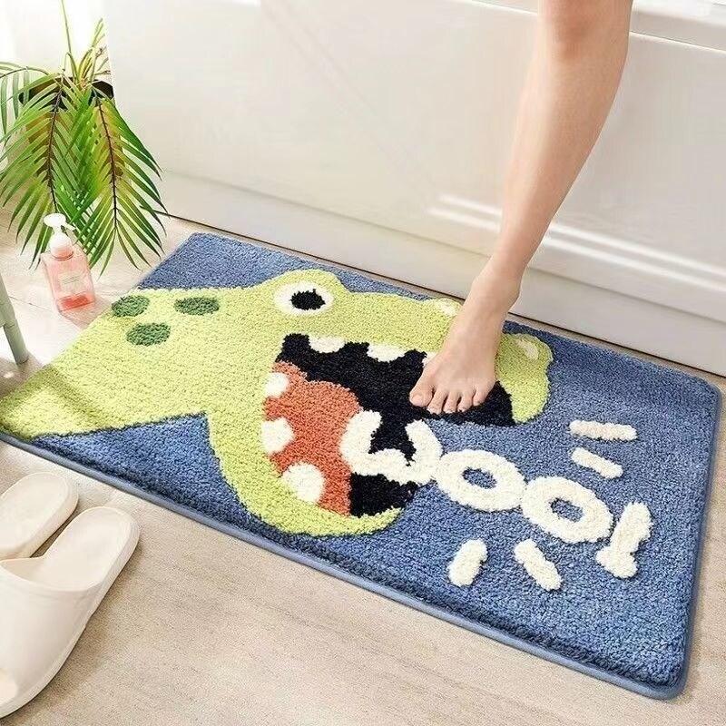 2023 Door mat living room mat bathroom anti-skid mat bathroom absorbent floor mat Cartoon carpet