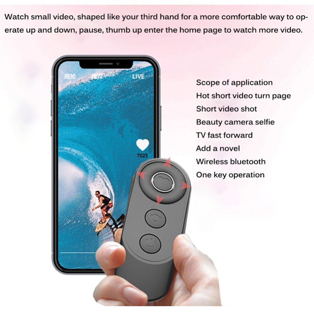 Zeallion Mini Bức Ảnh, Nút Nhả Chụp Ảnh Tự Sướng Bluetooth Bộ Điều Khiển Máy Ảnh Cho Ảnh Tự Sướng Ảnh Điều Khiển, Từ Xa