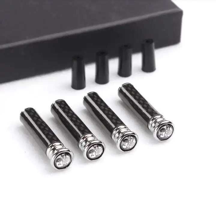 Car Gate Lock Knob Pin Covers Carbon Fiber Door Lock Lift Screws