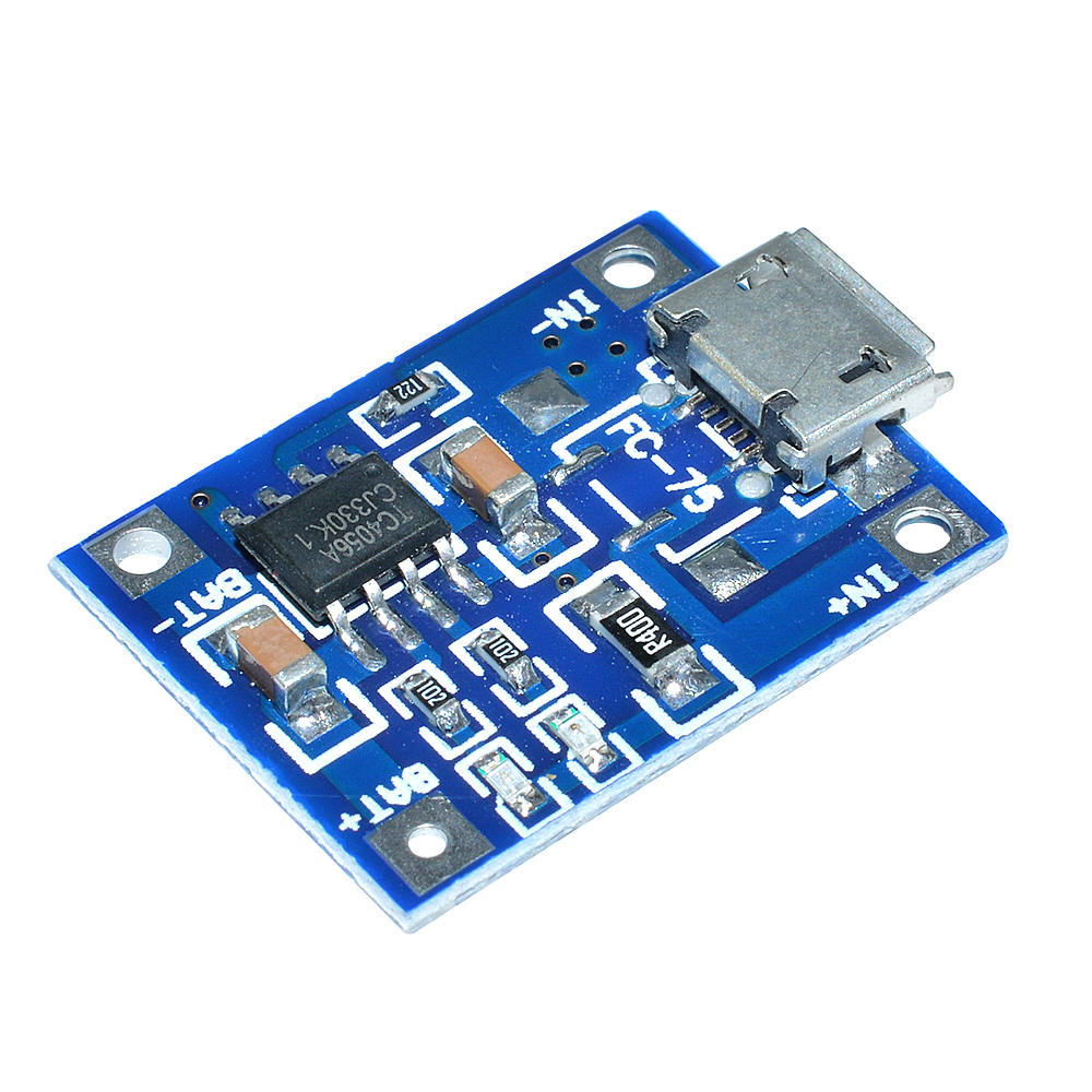 10PCS 5V 1A TP4056 Micro USB Charger 18650 Interface Lithium Battery Charging Board DIY Charger Module