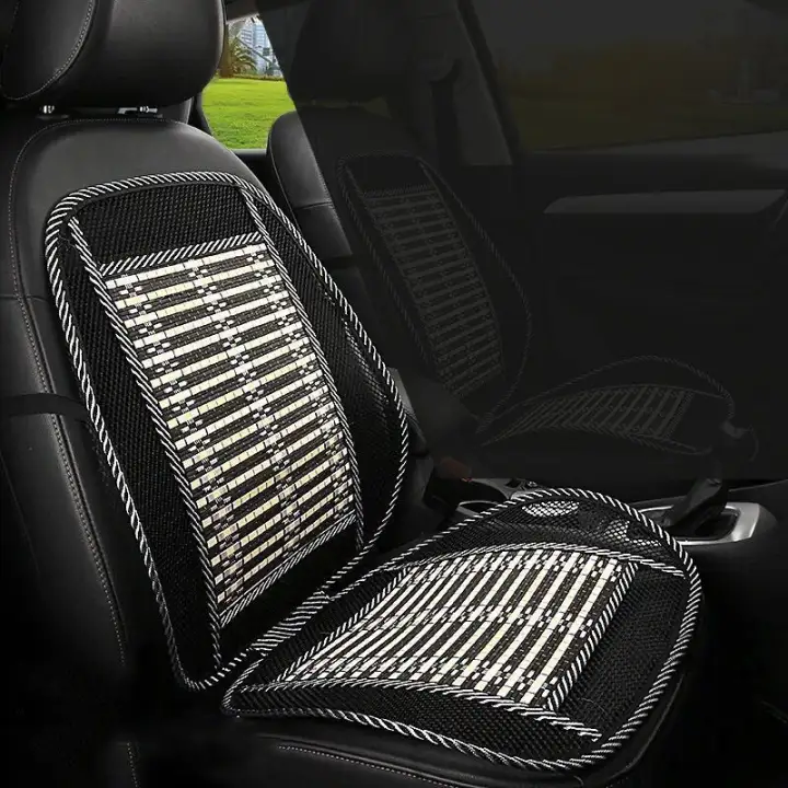 Axc692 Car Cushion Summer Ice Silk Cool, Bamboo Car Seat Cover With Lumbar Support