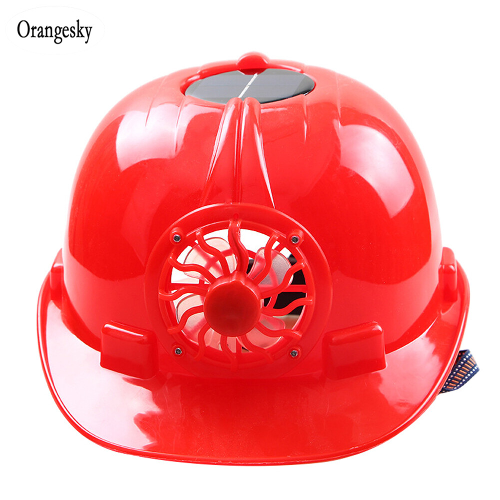 Solar Helmet Ventilated Safety Helmet with Cooling Fan COD (In Stock)