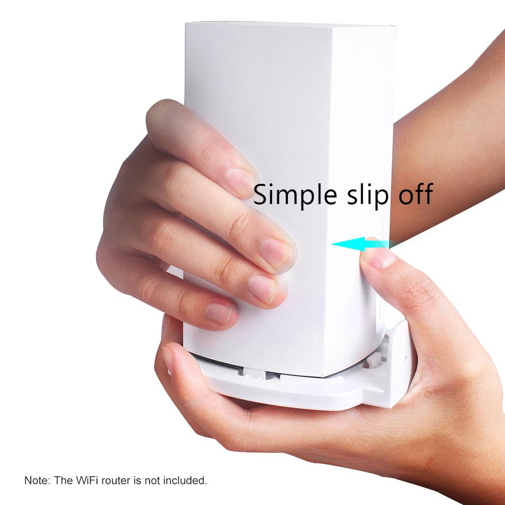 Wall Mount Bracket Holder Stand for Linksys Velop Dual-Band Wi-Fi Router Protective Holder Bracket Stand,White(1 Pack)