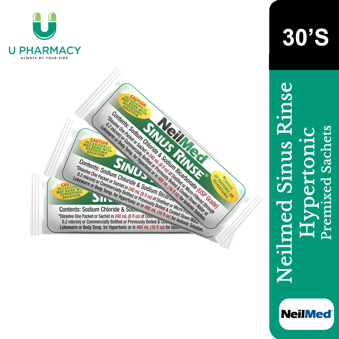 (U Pharmacy) Neilmed Sinus Rinse Extra Strength Hypertonic Packets 30 / ...