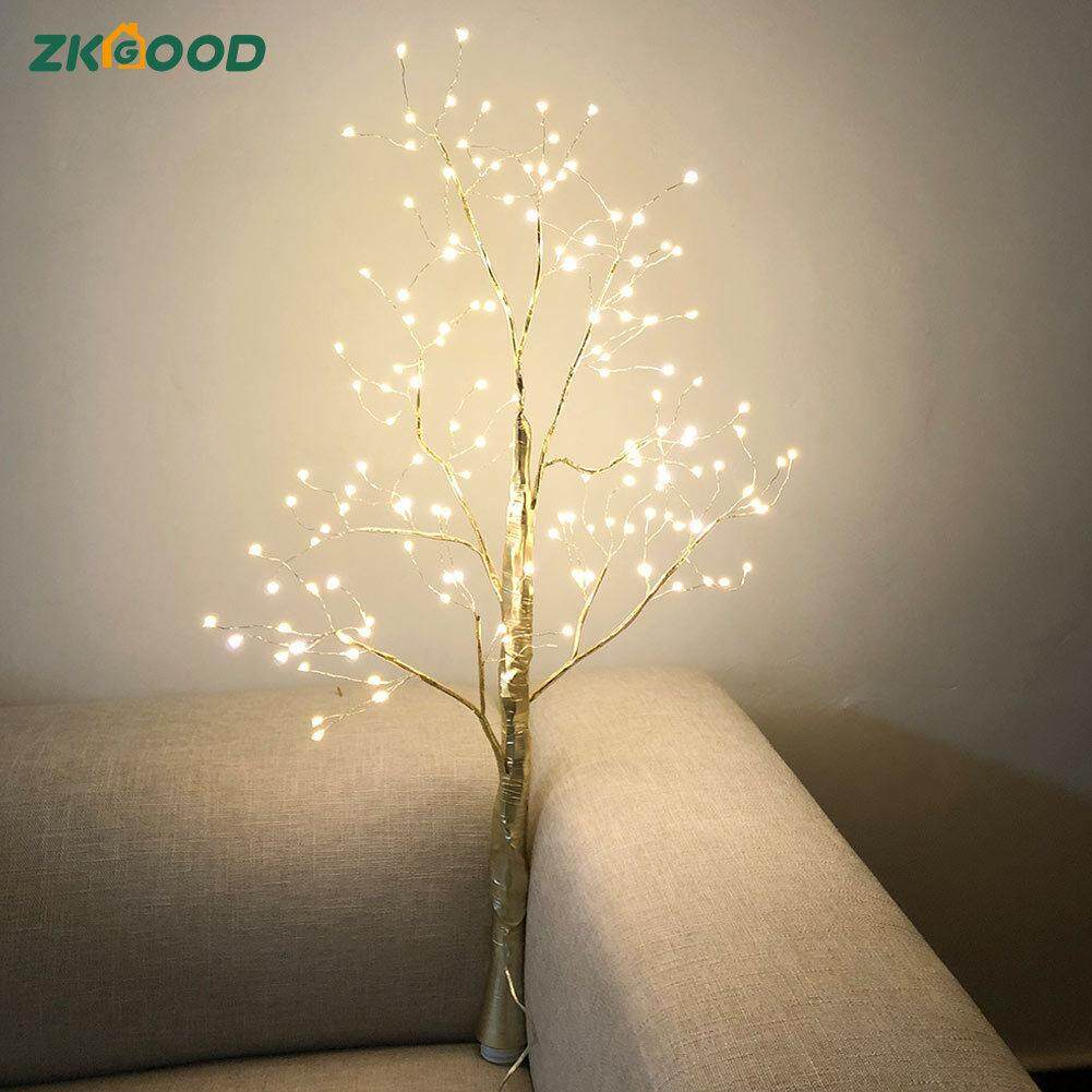 Zkgood 1 cái Mô Phỏng Cây ĐÈN LED Trang Trí Tiệc Giáng Sinh Nhà Liên Hoan Ngoài Trời Trong Nhà