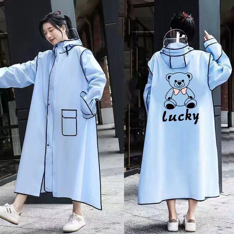 Fashion EVA environmentally-friendly tasteless raincoat explosions factory direct primary source.