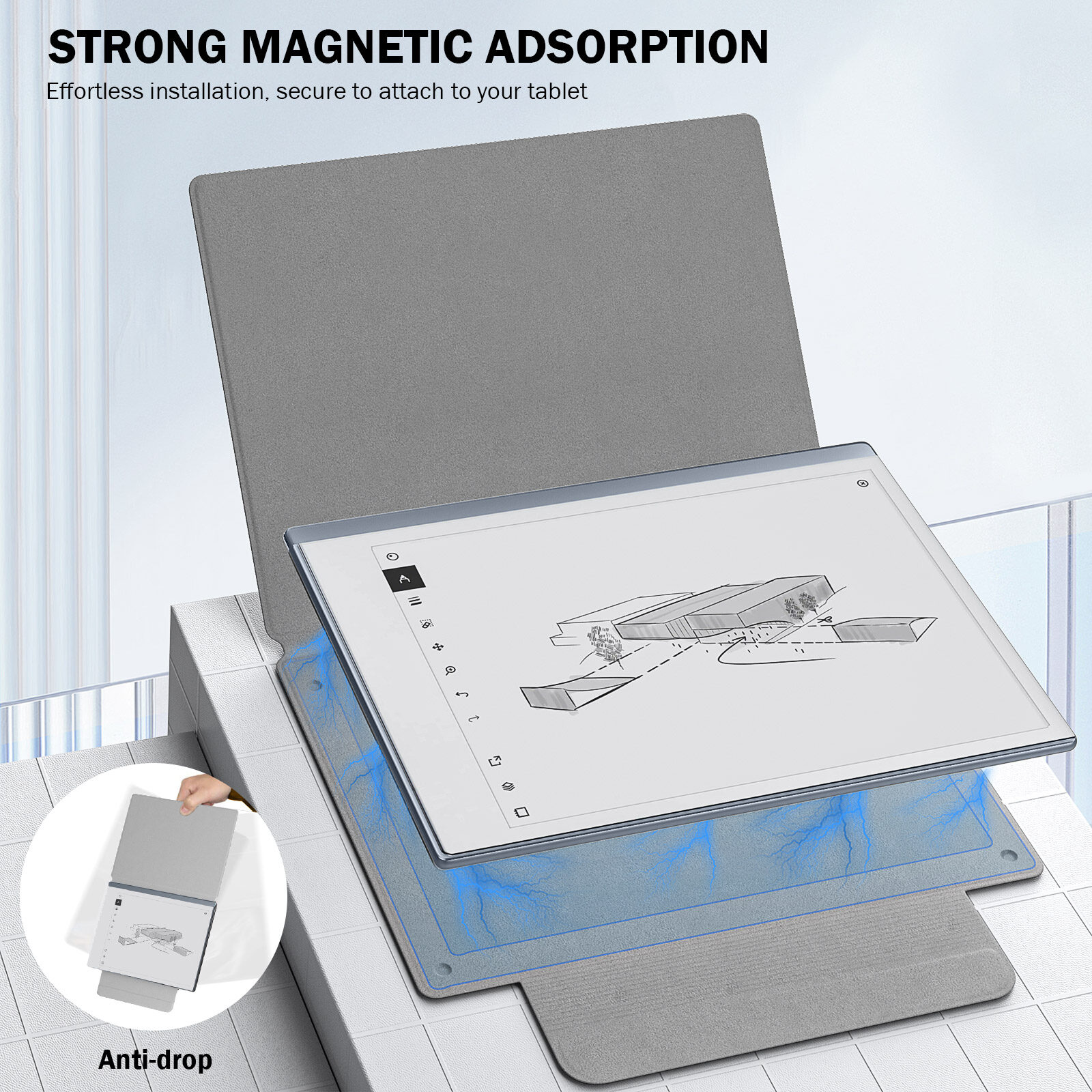 For Remarkable 2 2020 10.3" Tablet, Folio Smart Case Slim Anti-Scratch Cover with Pen Protective Shell