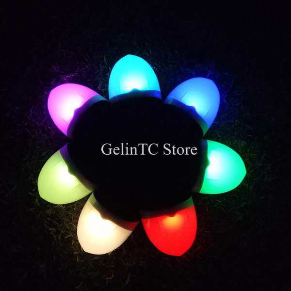 GelinTC Store 1 cái Năng Lượng Mặt Trời Ngoài Trời Chống Thấm Nước Nhẹ Hình Bán Nguyệt Đèn Tường