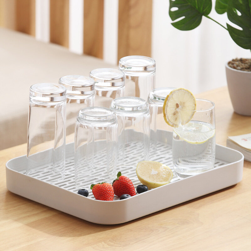 Khay Ráo Nước Hai Lớp Homenhome, Giá Để Trái Cây Bằng Nhựa, Khay Đựng Trà Nhà Bếp