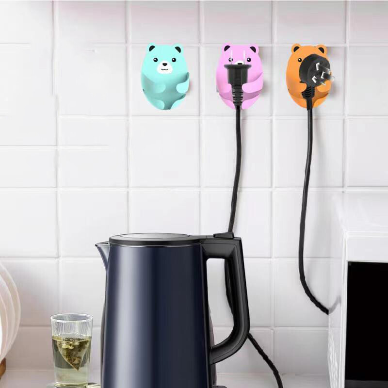 【YIDEA HONGKONG】Wall Mount Bracket Clips Power Cord Plug Holder for Convenient Multi-function Cable Holder