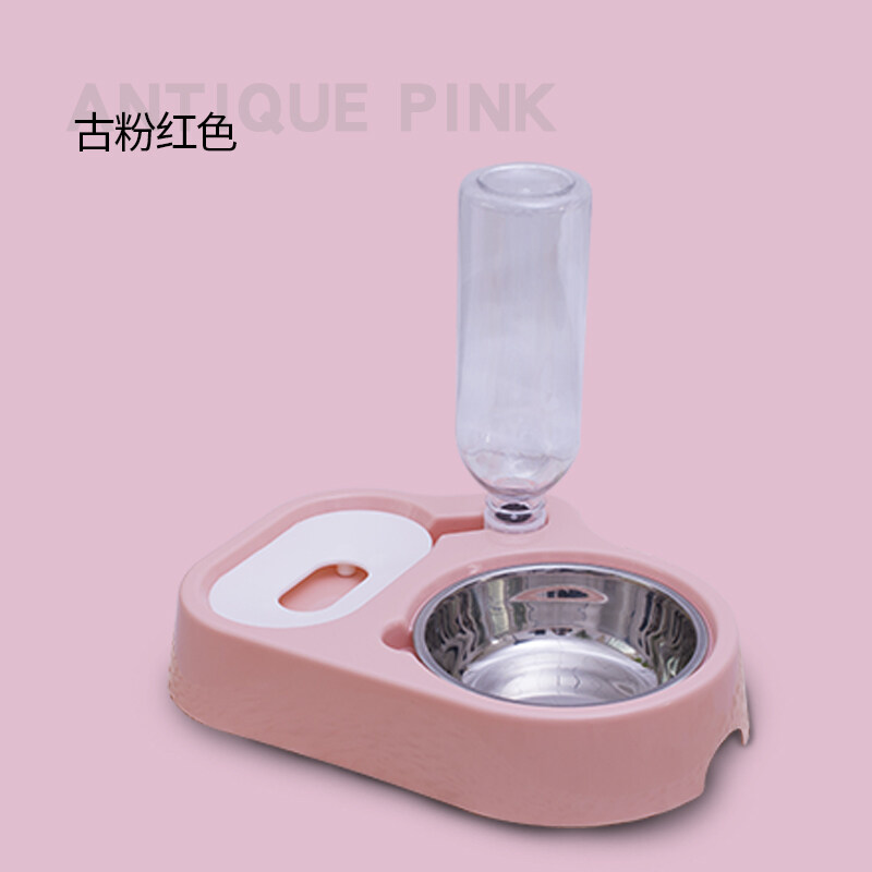 Bát Uống Tự Động Cho Mèo Và Chó Vòi Phun Nước Uống Cho Mèo Và Chó Uống Bát Cho Thú Cưng Bát Uống Thiết Kế Bát Đôi, Nạp Nước Tự Động, Vật Liệu Thép Không Gỉ, Bền