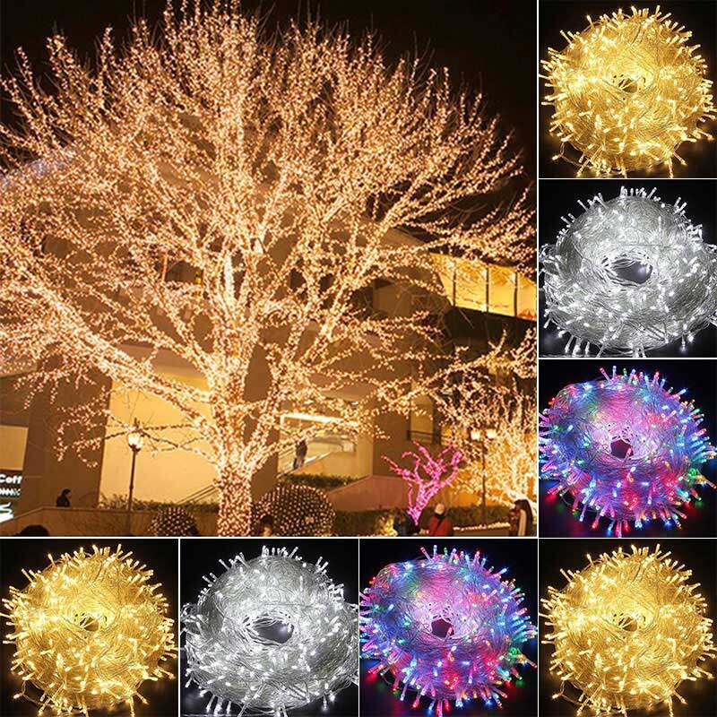 10M 100LED Droop Curtain Icicle String Light Christmas/Wedding/Party Decoration Lights Garland AC 110V 220V Outdoor Waterproof Led Lamp