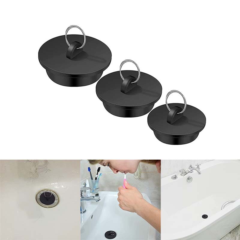 【YIDEA HONGKONG】Rubber Water Blocking Plug Sink Plug Overflow Hole Rubber Plug Kitchen Bathtub Plug