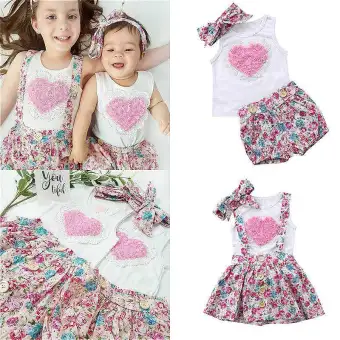 newborn and sister matching outfits