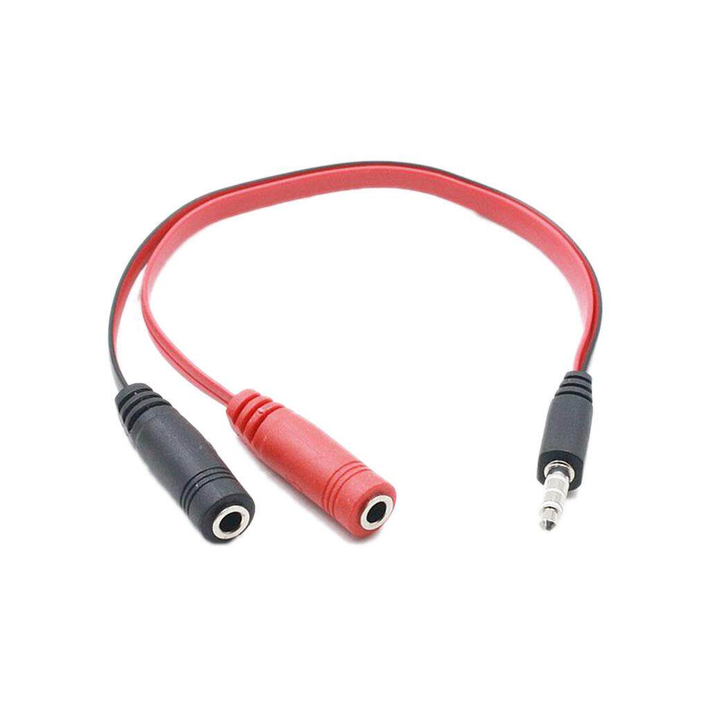 3.5 Mm Aux 1 Male To 2 Perempuan Spliter Wire 3.5 Jack Pemisah Audio Headphone Kabel Speaker Earphone Tambahan Stereo Kabel Adaptor