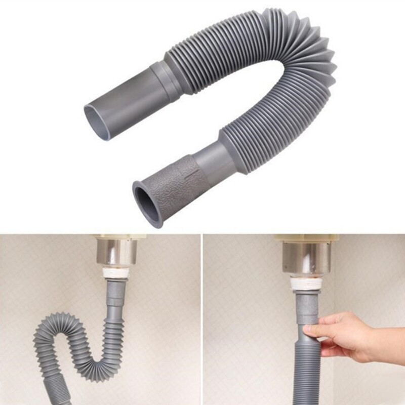 Bộ Lọc Bồn Rửa Nhà Bếp Linh Hoạt Bằng Nhựa Thông Dụng Ống Thoát Nước Bồn Rửa Mở Rộng Cho Phòng Tắm Nhà Bếp