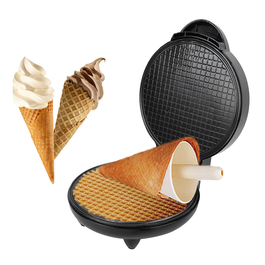 Electric Egg Roll Maker Waffle Baking Pan Ice Cream Cone Machine for Home EU 220V