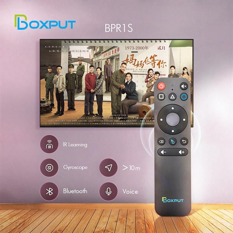 Boxput BT bpr1 bpr1s cộng với BLE 5.0 chuột không dây điều khiển từ xa bằng giọng nói 2.4GHz không dây với con quay hồi chuyển cho ANDROID TVBOX & TV/PC