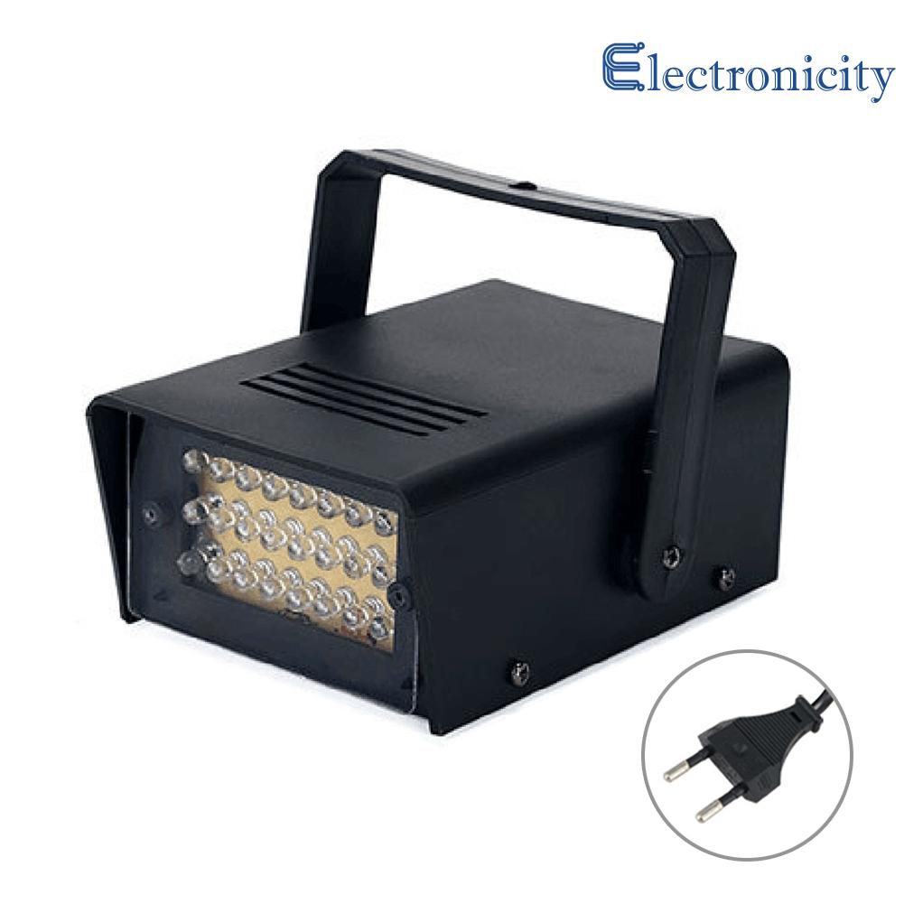 LED White Adjustable Remote Control Flash Party Disco Stage Strobe Lights