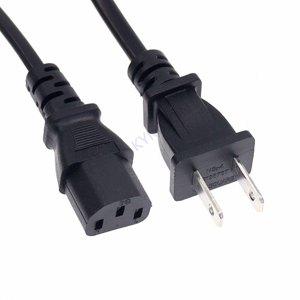 AC Power Supply Adapter Cord Cable Lead 3-Prong for Laptop Charger US Japan 2pin to IEC 320 C13 Power Cable For PS4 Pro 10A 250V