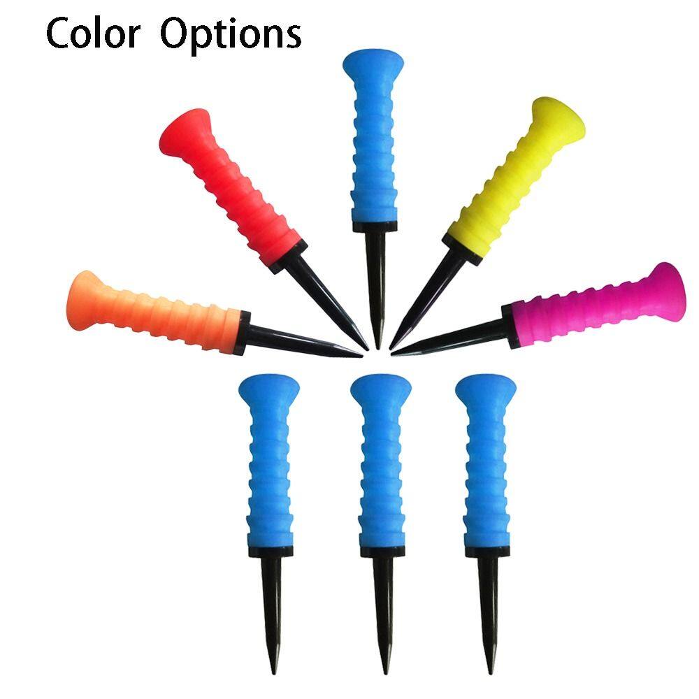 RUO R 83mm 5 colors Stability Tees Golf Ball Support Golfer Training Tool Colored Golf Training Aid Rubber Golf Tees Stability Tee Holder Golf Cross Nails Golf Tees