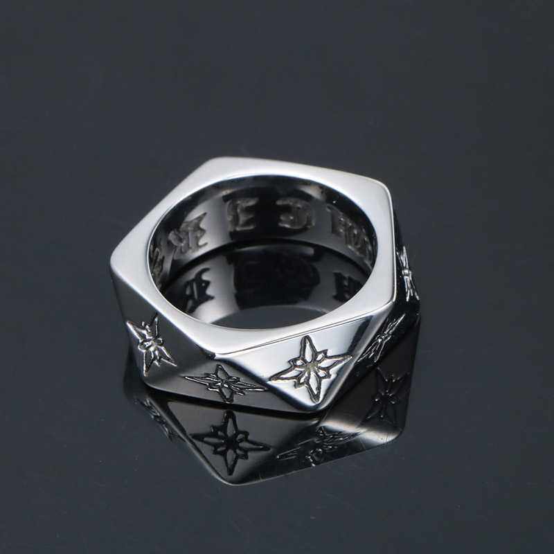 High Quality TT 316L Stainless Steel Cross Skull Ring Size 7-12 (RZ29) - Foto 5
