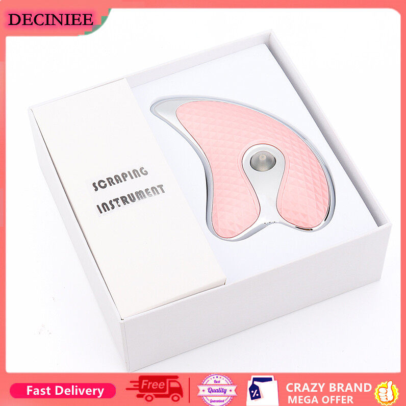 Electric Facial Guasha Scraper Massager Face Tighten&Lifting Firming Plate Guasha Board for for Face Neck Body Skin Massage Tool