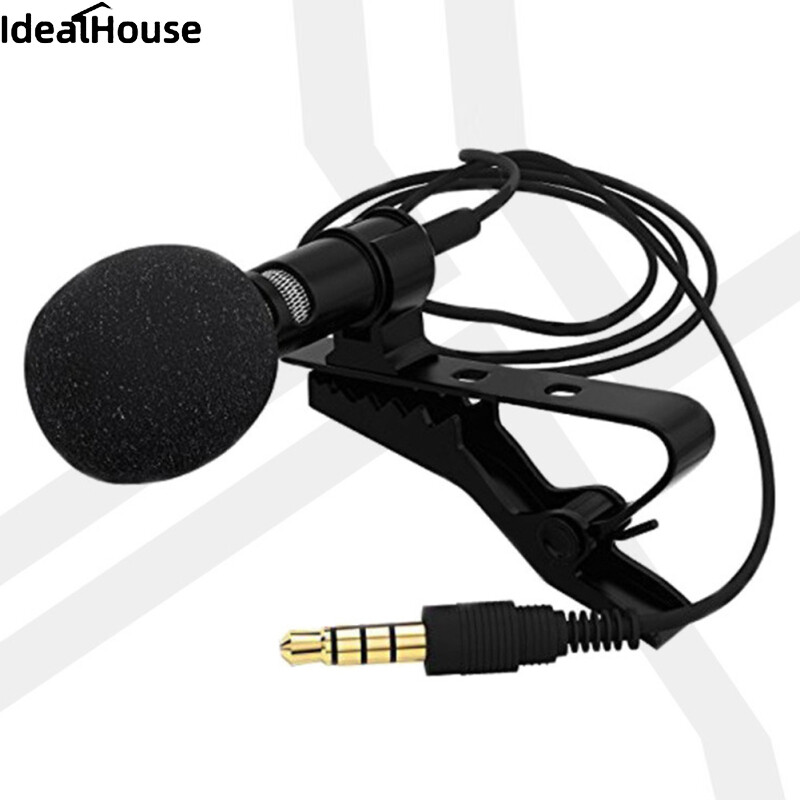 IDealHouse3.5mm Clip On Mini Lapel Lavalier Microphone