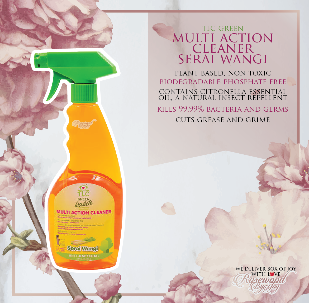 TLC GREEN KASIH MULTI ACTION CLEANER SERAI WANGI Lazada