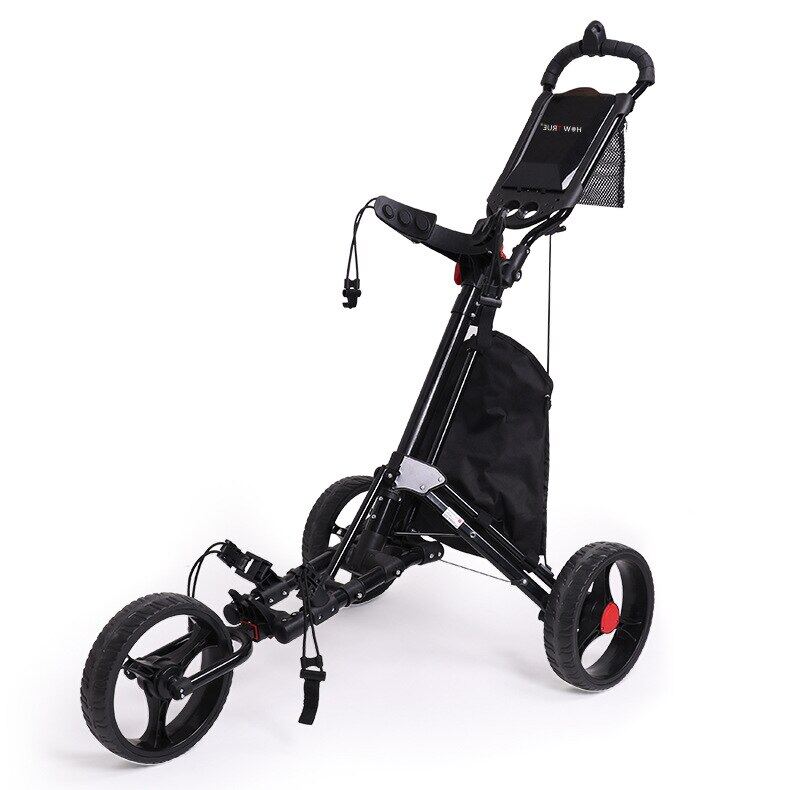 2023 Golf Bag Trolley New ThreeWheel Foldable Storage Easy To Carry