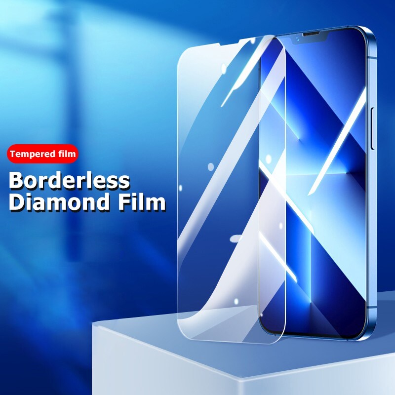 2pcs tempered glass screen protector for iphone 14 pro max 12 11 13 pro xs max x 7 8 plus xr se vidrio templado ecran protecteur