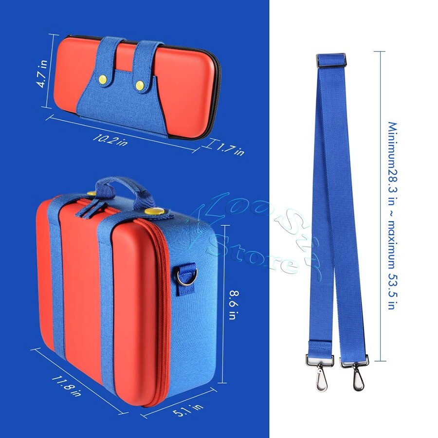Hộp Đựng Nintendo Switch Lớn Phụ Kiện NS Hộp Đựng Máy Điều Khiển Hộp Đựng Túi Xách Tay Có Công Tắc