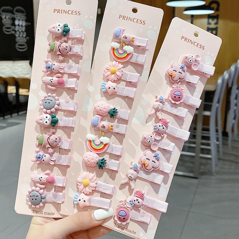 Cái/bộ 10 Cái Kẹp Tóc Trẻ Em Dễ Thương, Cho Phụ Kiện Tóc Bé Gái Dễ Thương Phụ Kiện Tóc