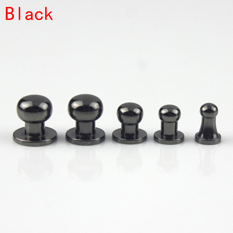 Xinyi3 10Sets Leather Strap Tool Screws Cloth accessories Brass Rivets Bag accessories Studs DIY supplies DIY Belt Round Head Double Cap 10pcs